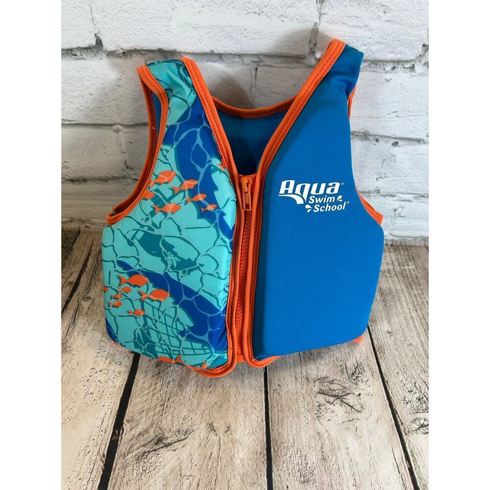 AQUA SWIM Kids Unisex School Training Vest / Size: Ages 2-4 Weight 25-37 Lbs